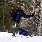 Jeff starting down a hill